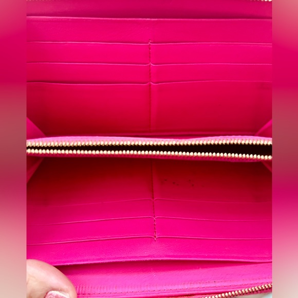 Celine Bicolor Pink/ Tan Continental Wallet - Picture 5 of 14